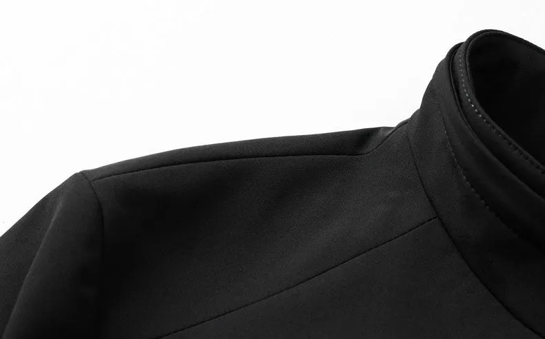 Solid Color Water-Resistant Track Jacket with Hood