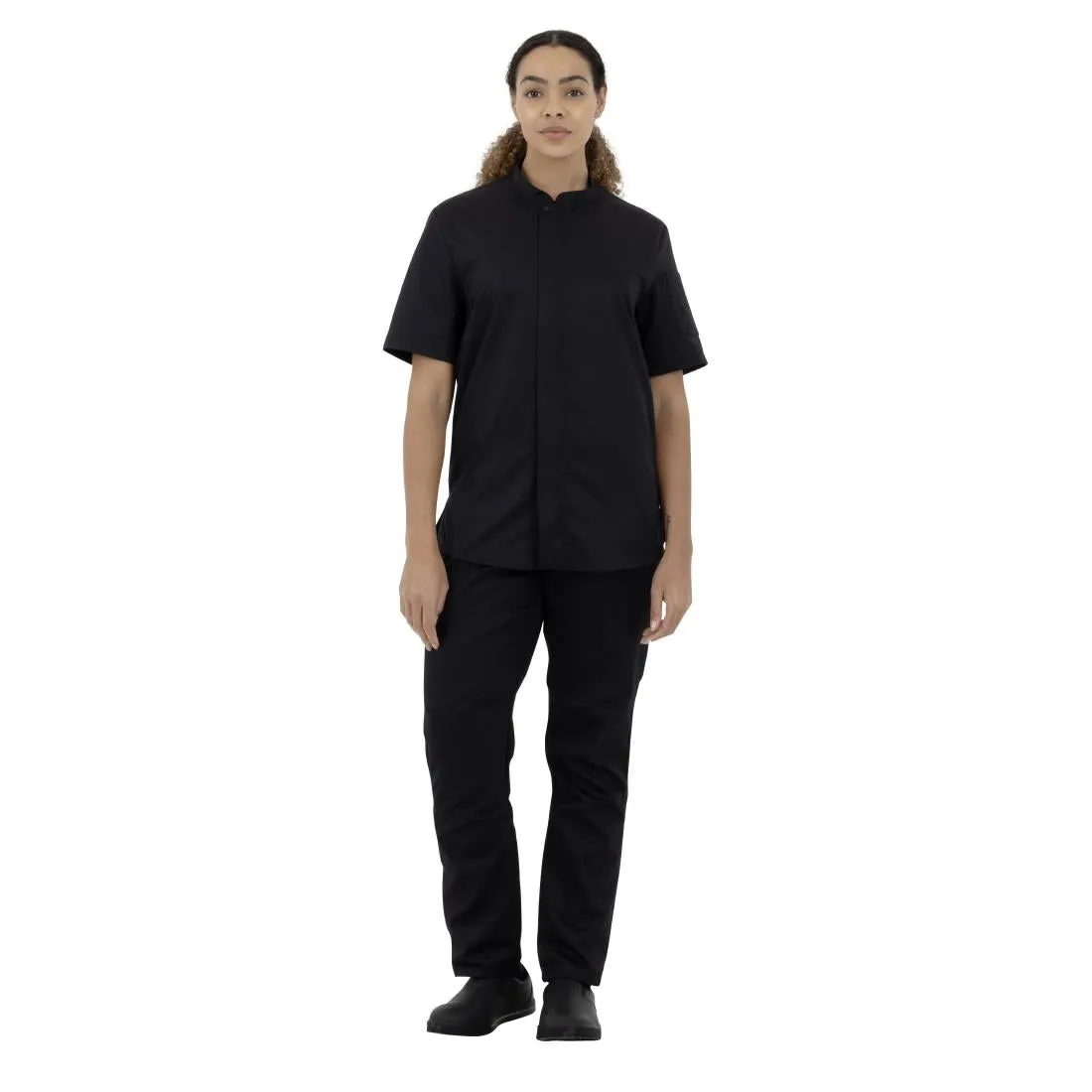 Southside Harlem Short Sleeve Chef Jacket Black S