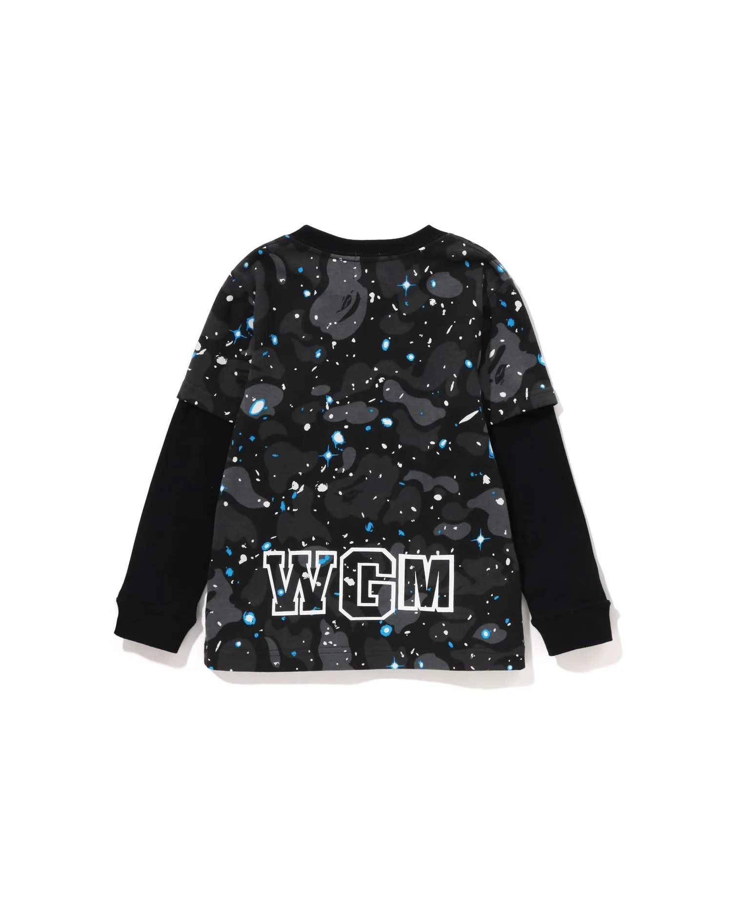 Space Camo Shark Layered L/S Tee