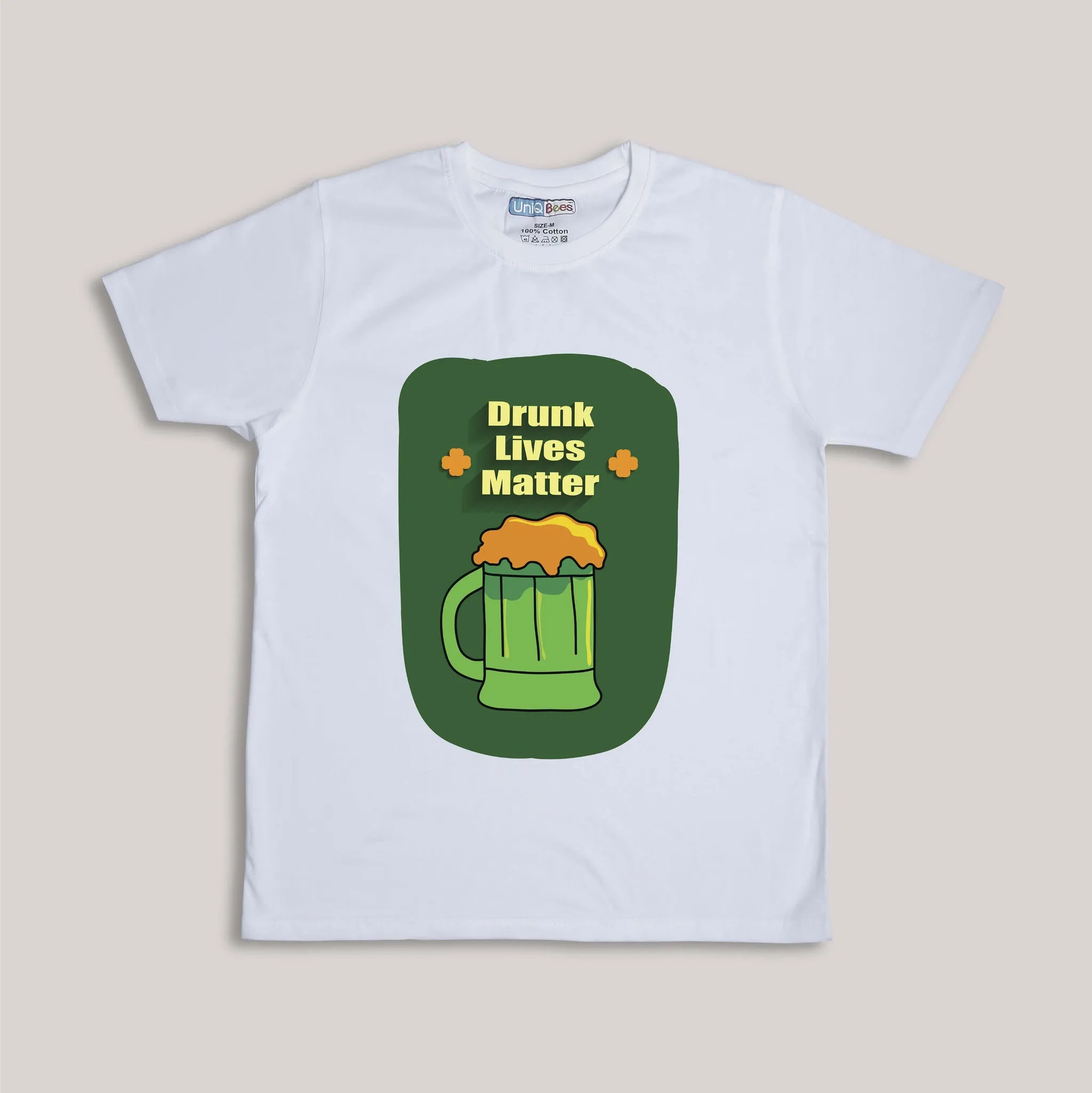 St. Patrick's Day. Drunk Lives Matter. Funny T-Shirt.