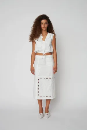 Stella Nova - Elements Embroidered Cotton Skirt
