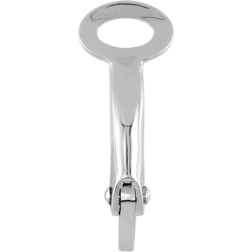 Sterling Silver Omega Clip Back