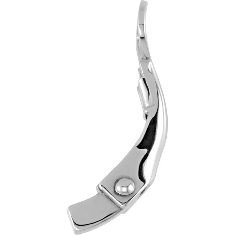 Sterling Silver Omega Clip Back