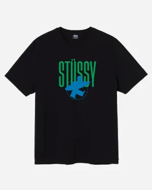 Stüssy Surfman Pig. Dyed Tee - Black