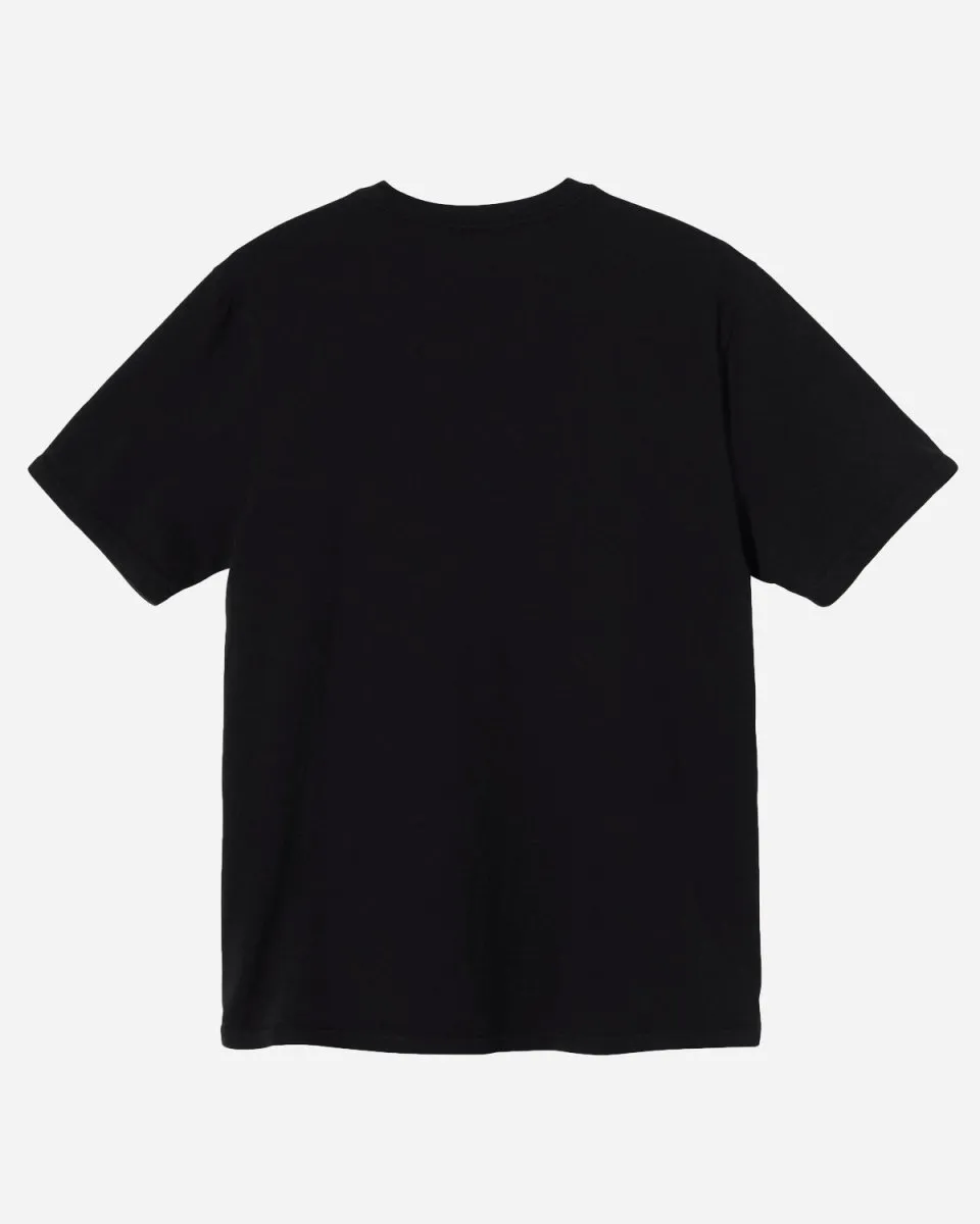 Stüssy Surfman Pig. Dyed Tee - Black