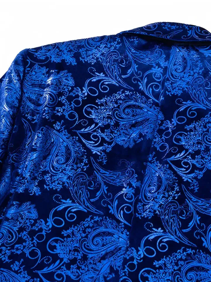 Stylish and elegant men's blazer in baroque pattern