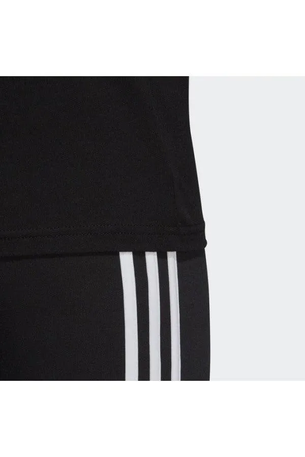 T SHIRT ADIDAS MAGLIA DONNA FITNESS NERA LOGO BIANCO