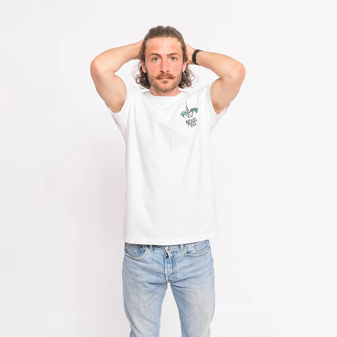 T-Shirt “Berlin Palms” - white