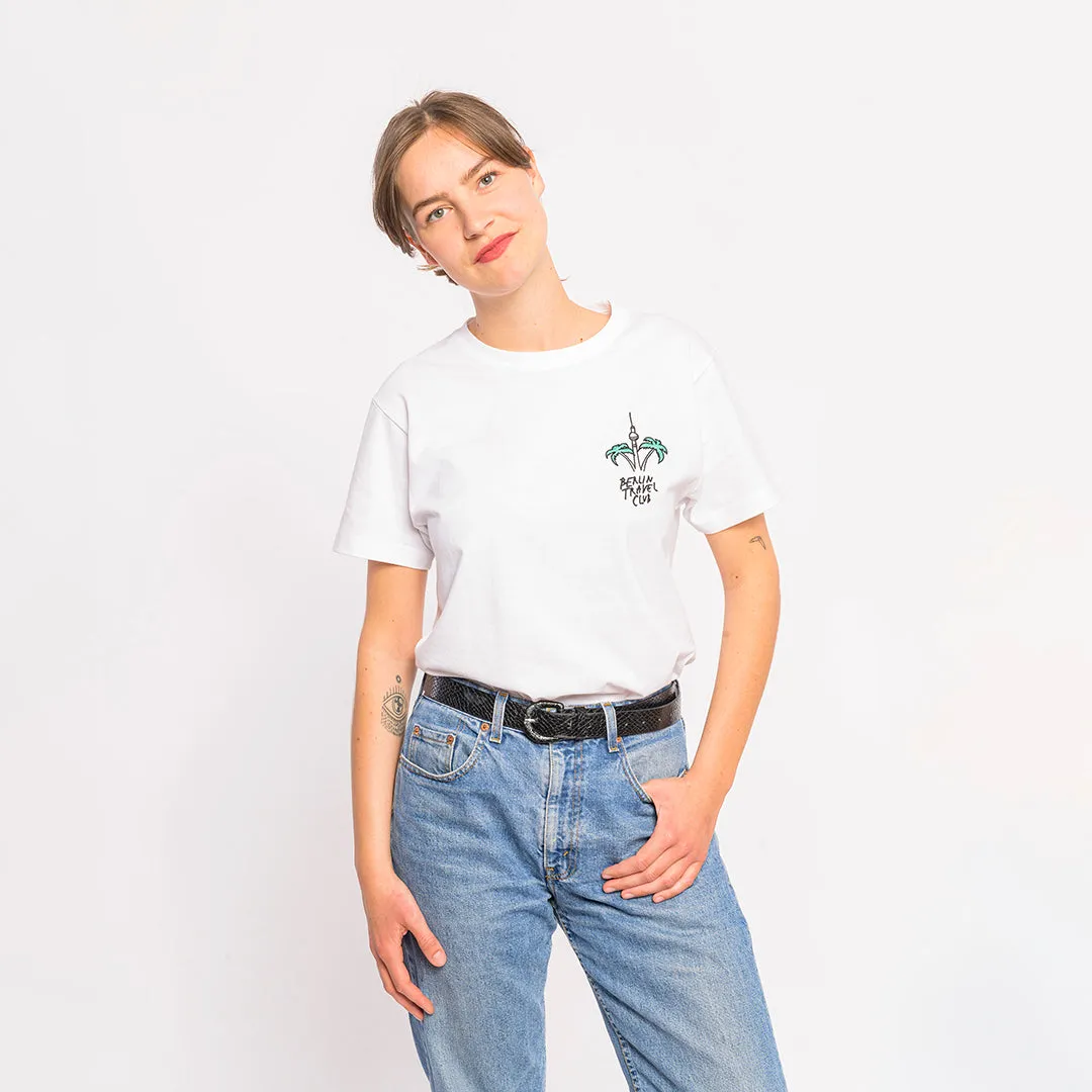 T-Shirt “Berlin Palms” - white