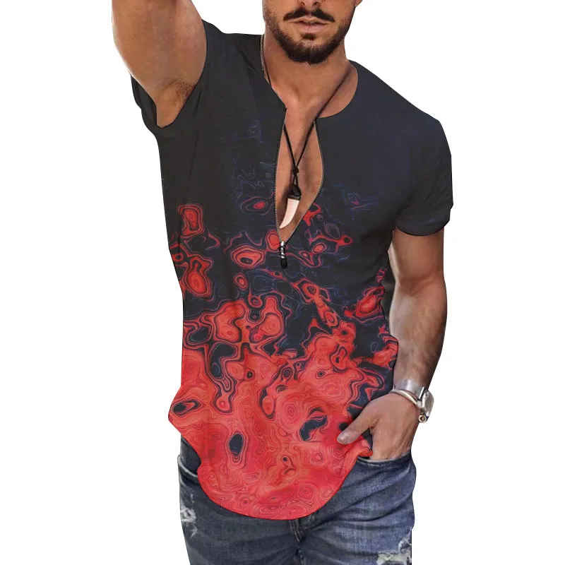 T-shirt décontracté à manches courtes vintage