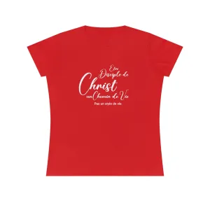 T-SHIRT FEMME SEMI-AJUSTÉ - ÊTRE DISCIPLE DE CHRIST