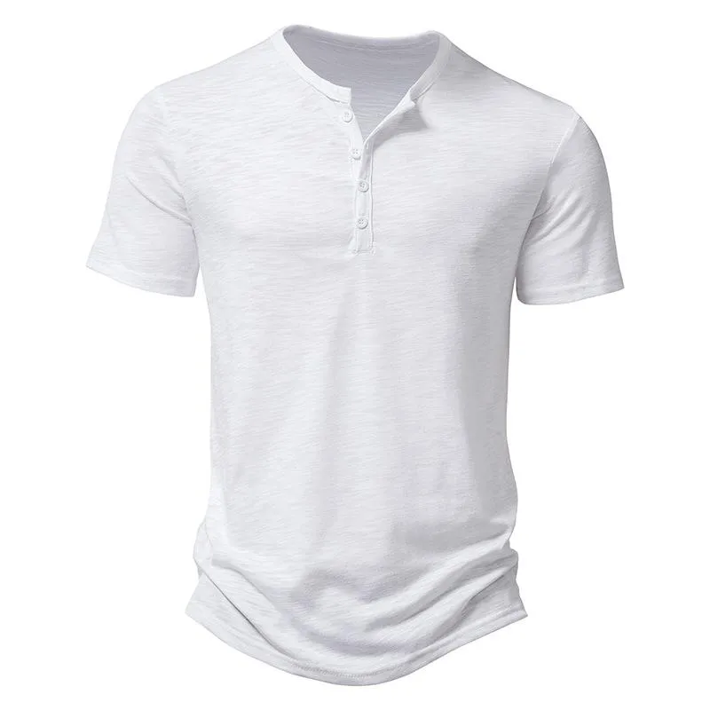 T-shirt à manches courtes en coton flammé vintage