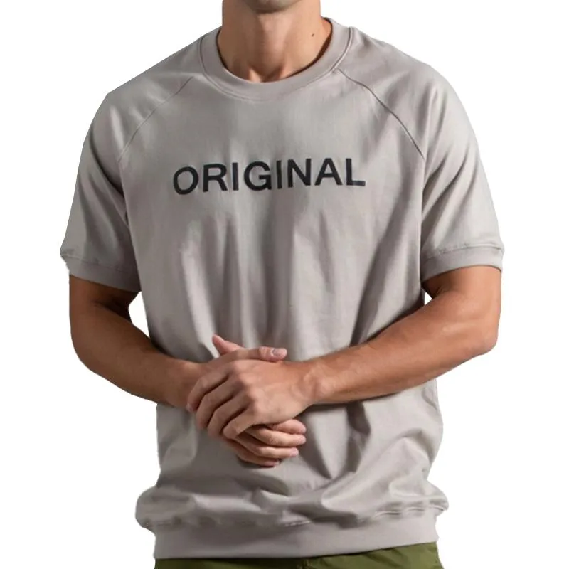 T-shirt à manches raglan avec imprimé lettre vintage