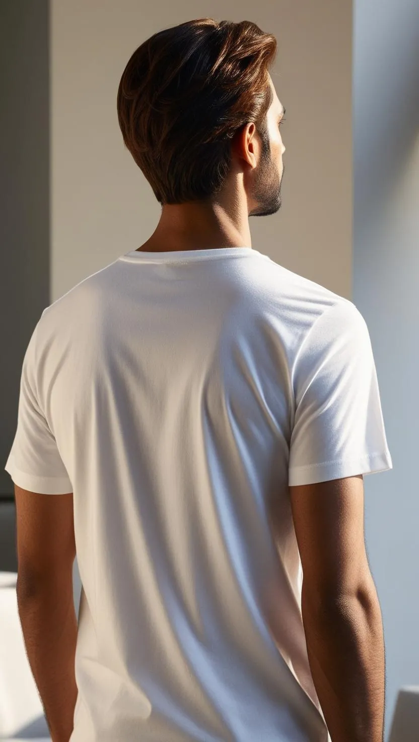 T-Shirt Plain Round Neck - White - RNTS-101
