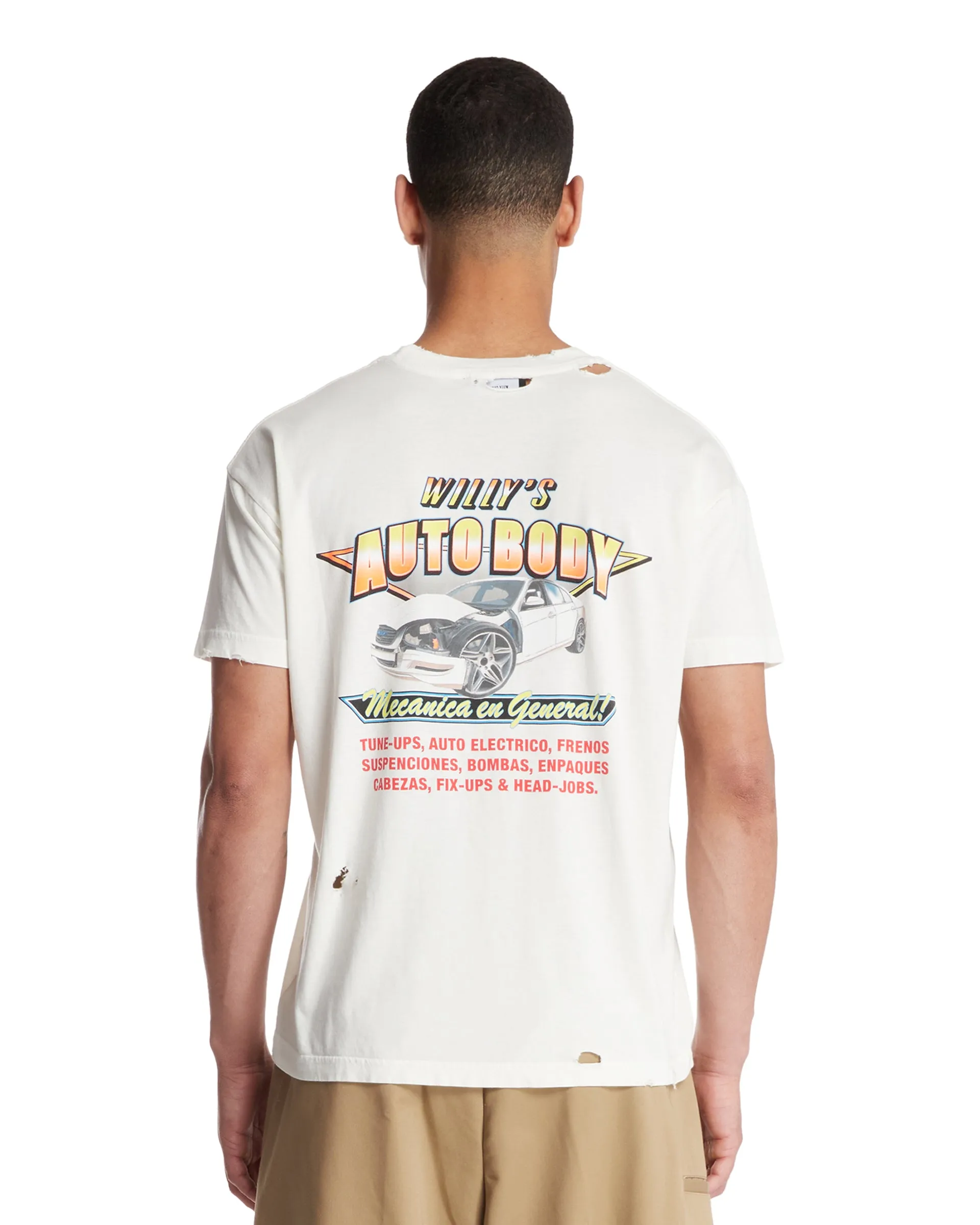 T-Shirt Willy's Autobody Easy Bianca