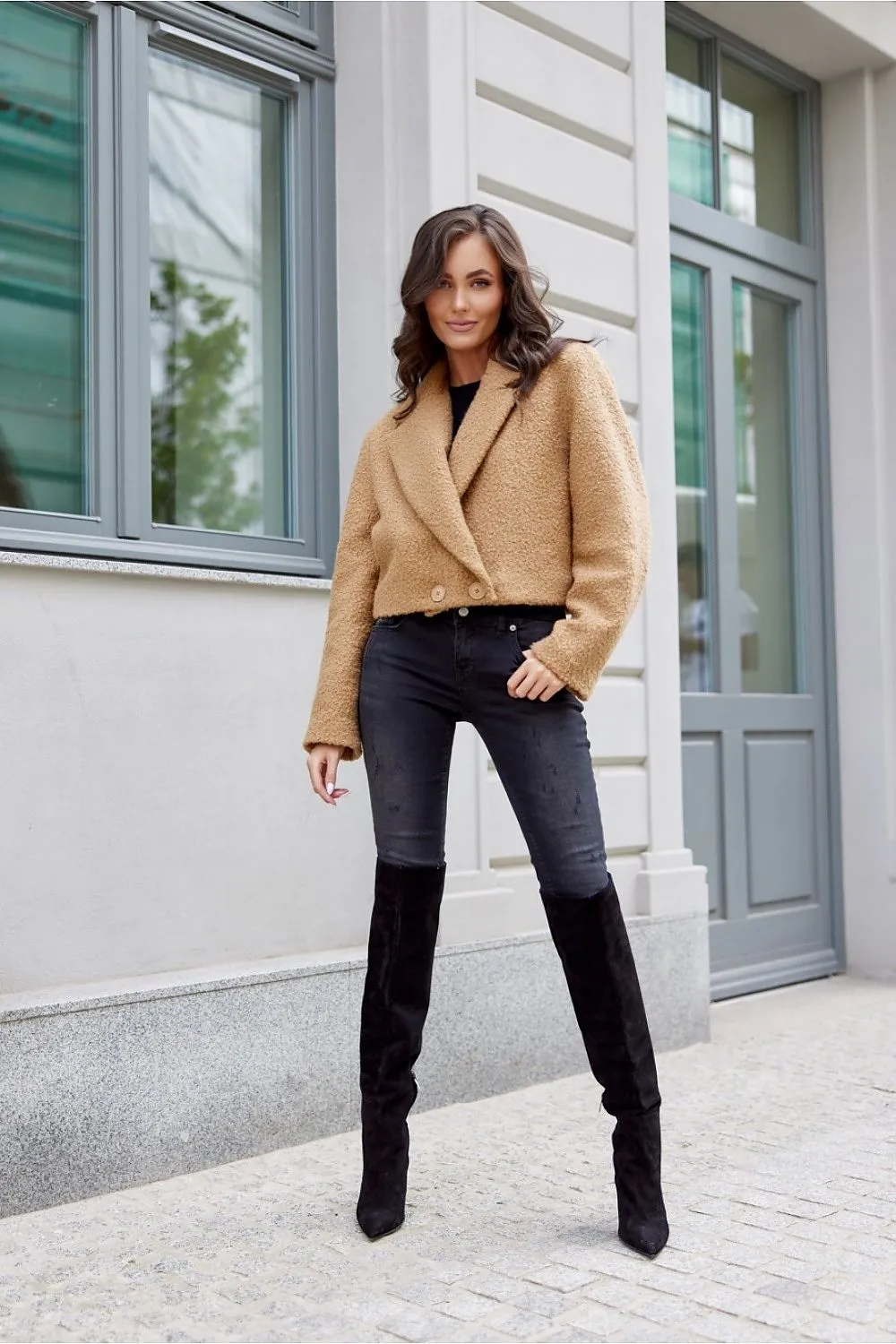 Tailored Double-Breasted Jacket
