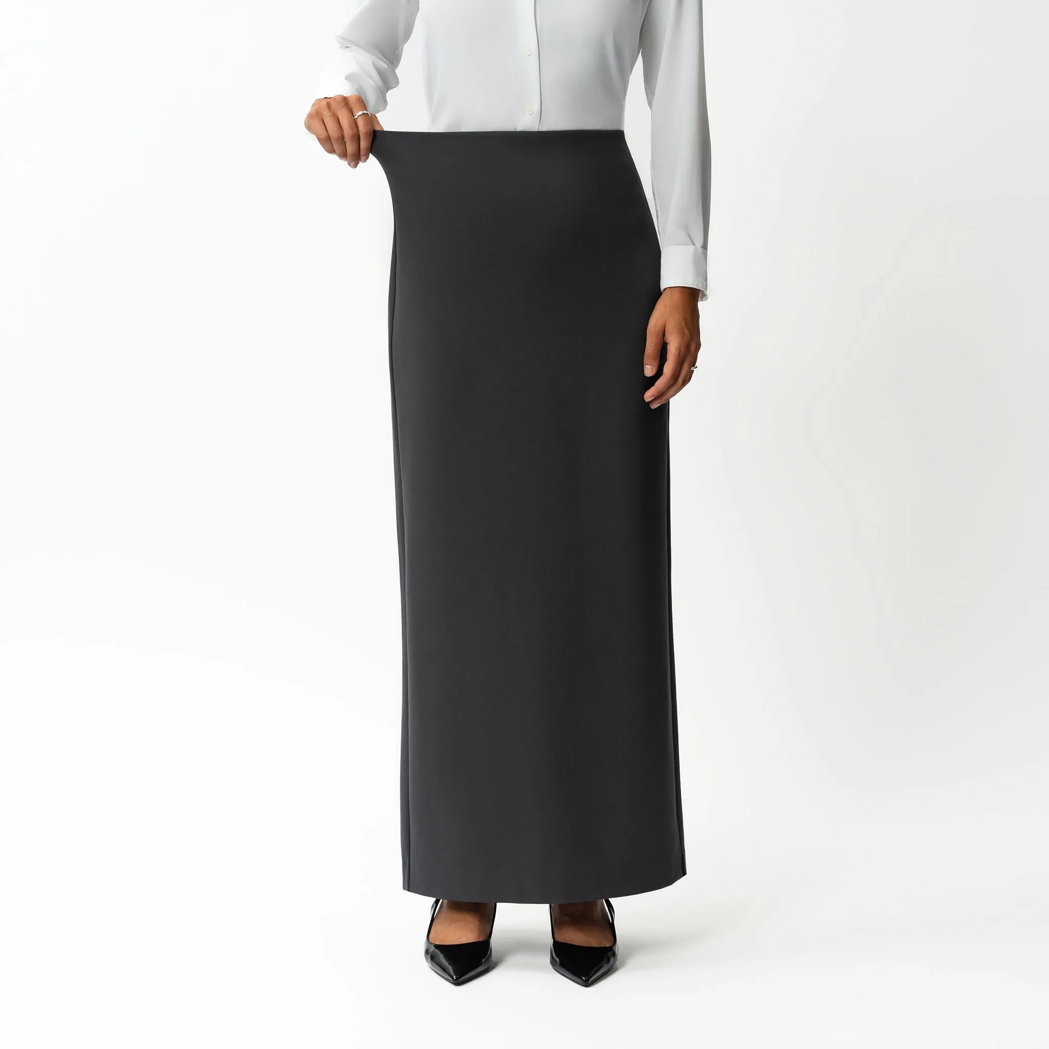 Tailored Ponte Maxi Skirt