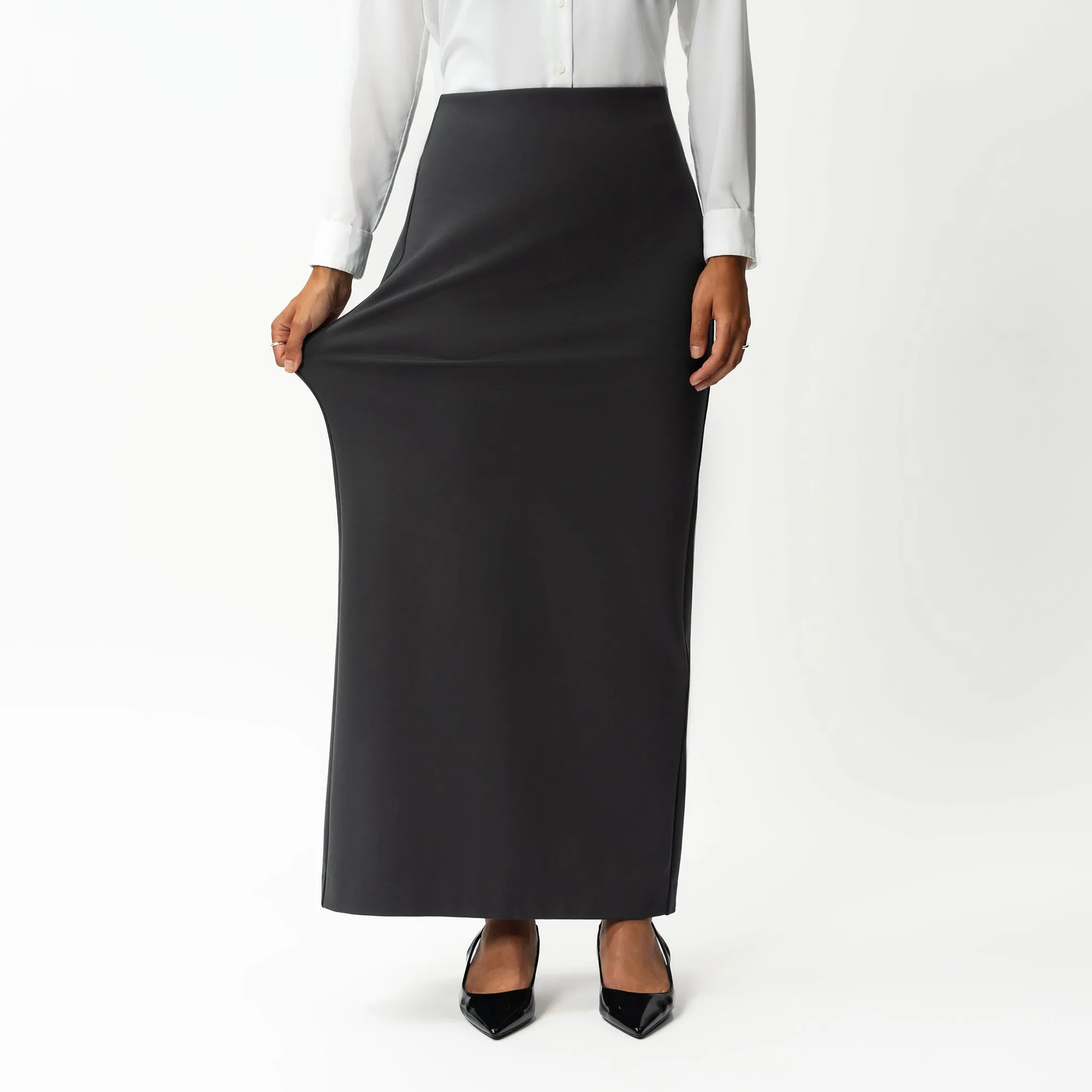 Tailored Ponte Maxi Skirt