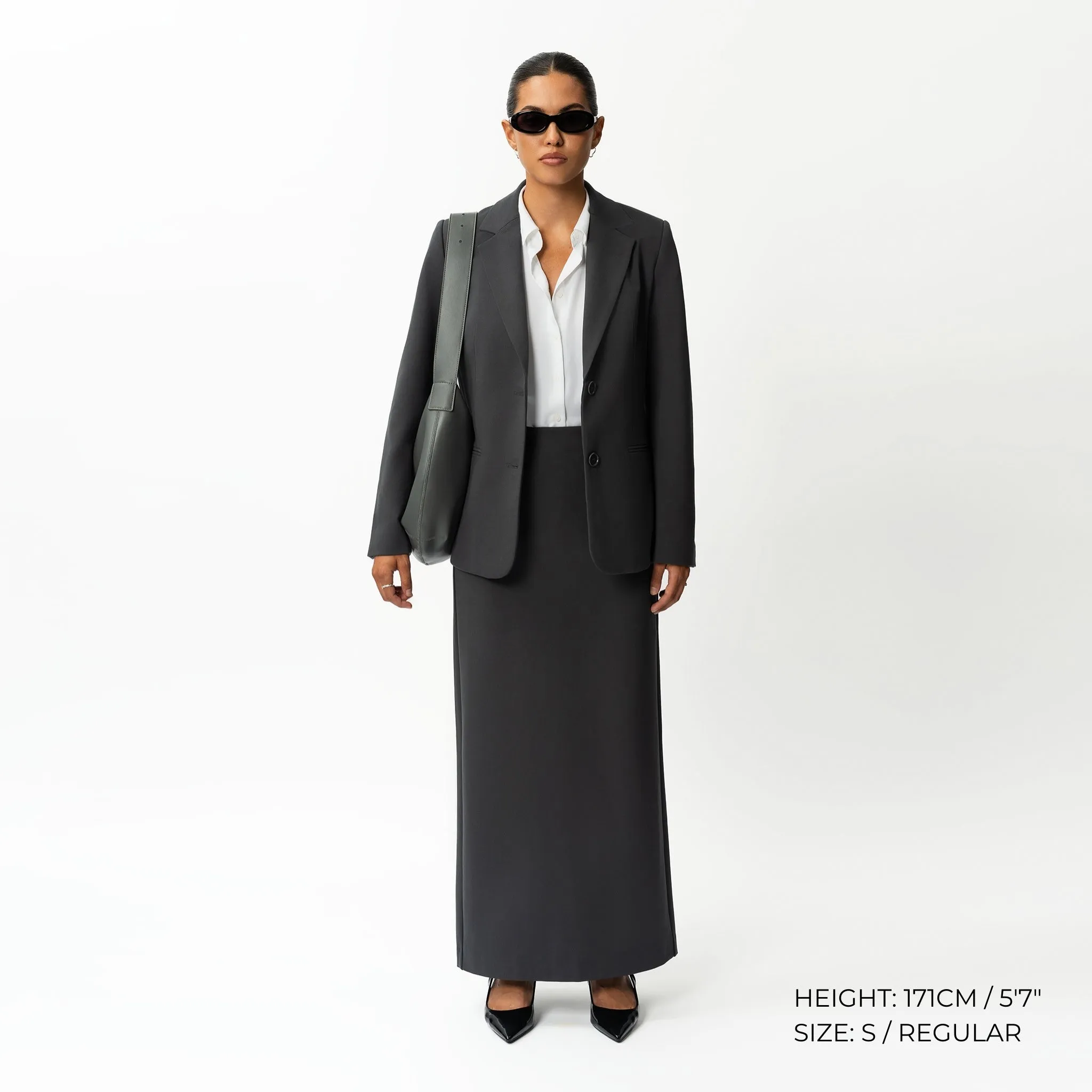 Tailored Ponte Maxi Skirt
