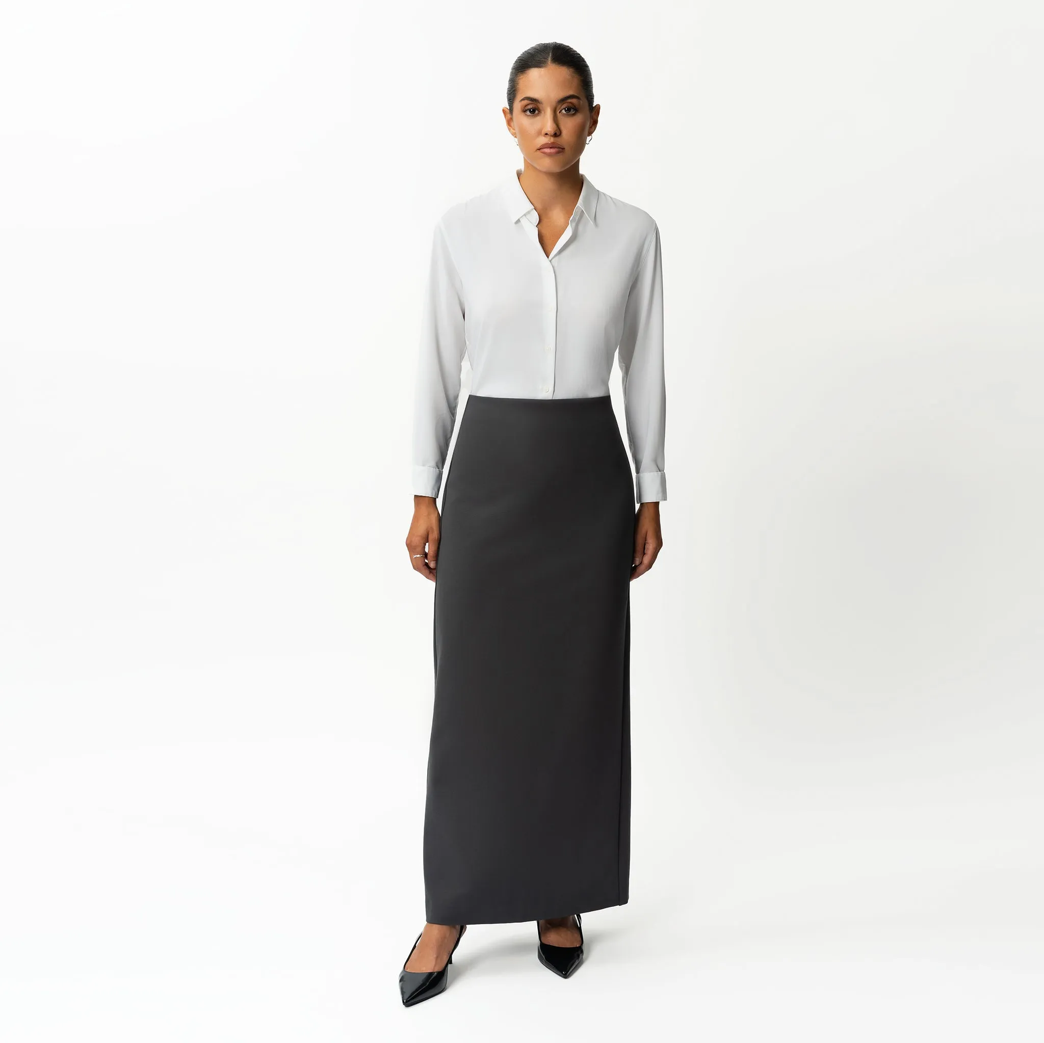 Tailored Ponte Maxi Skirt