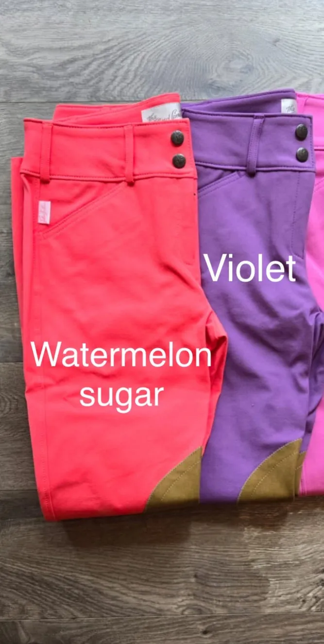 Tailored Sportsman Boot Sock Breeches: Girls