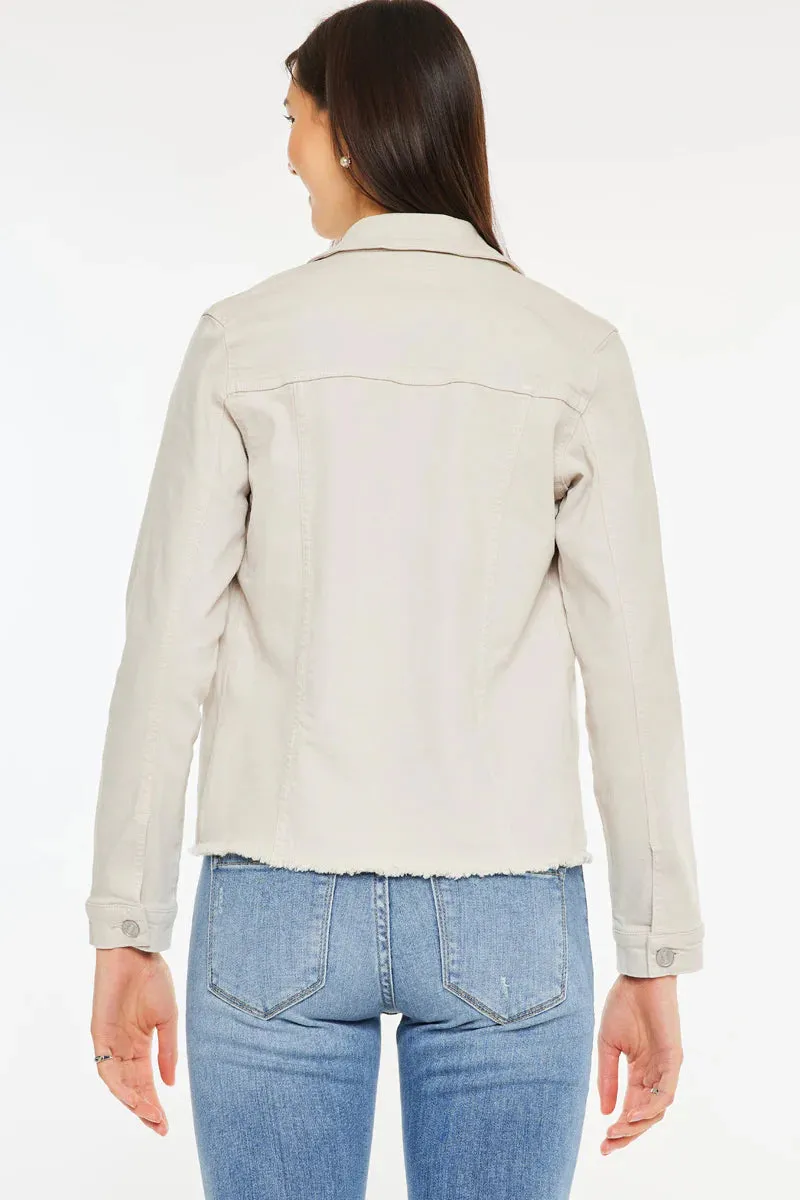 Taupe Jean Jacket