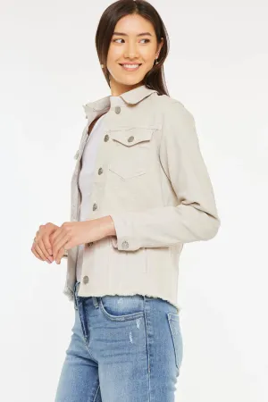 Taupe Jean Jacket