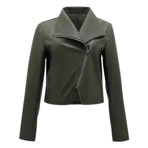 Teodora - elegant olive green women's coat