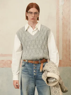 Textured Knit Vest