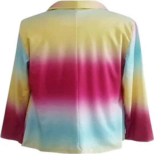 Thanea | women's long sleeve tie dye blazer