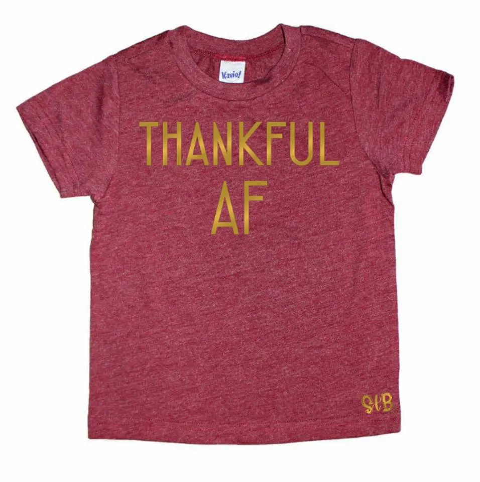 Thankful AF Gold Option Kid's Shirt