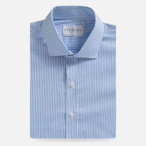 The Light Blue Broughton Stretch Poplin Stripe Dress Shirt
