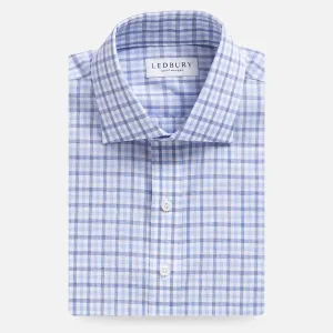 The Navy Blue Arville Comfort Stretch Custom Shirt