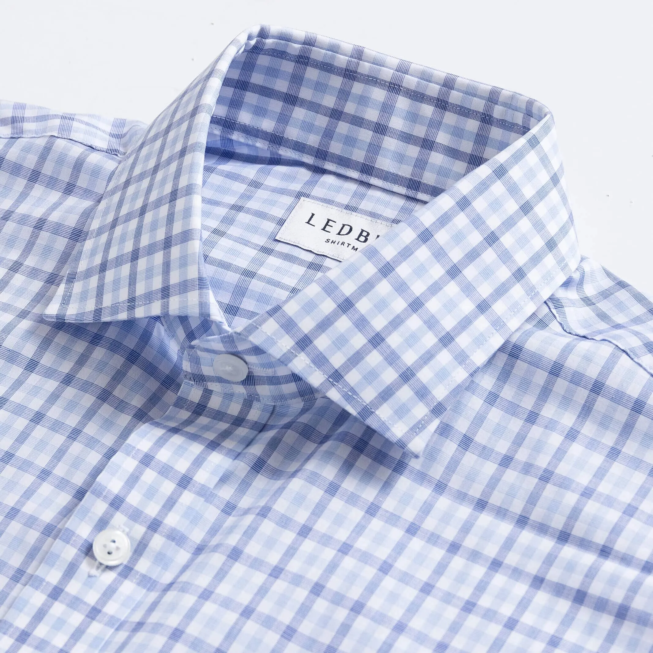 The Navy Blue Arville Comfort Stretch Custom Shirt