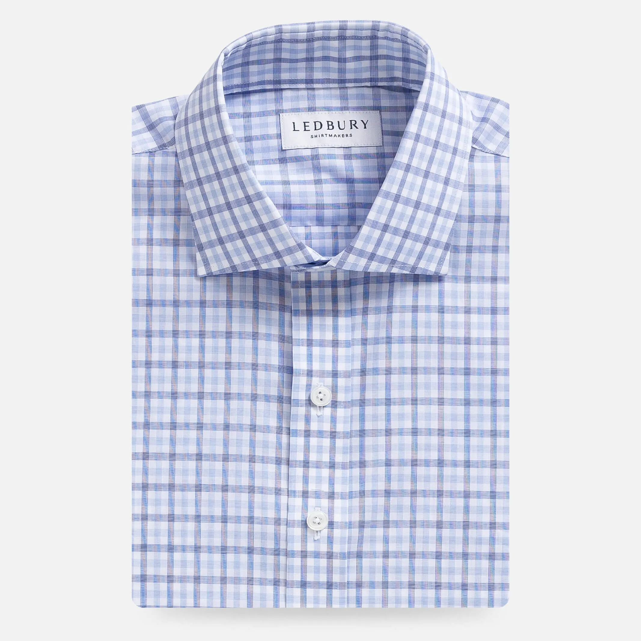 The Navy Blue Arville Comfort Stretch Custom Shirt