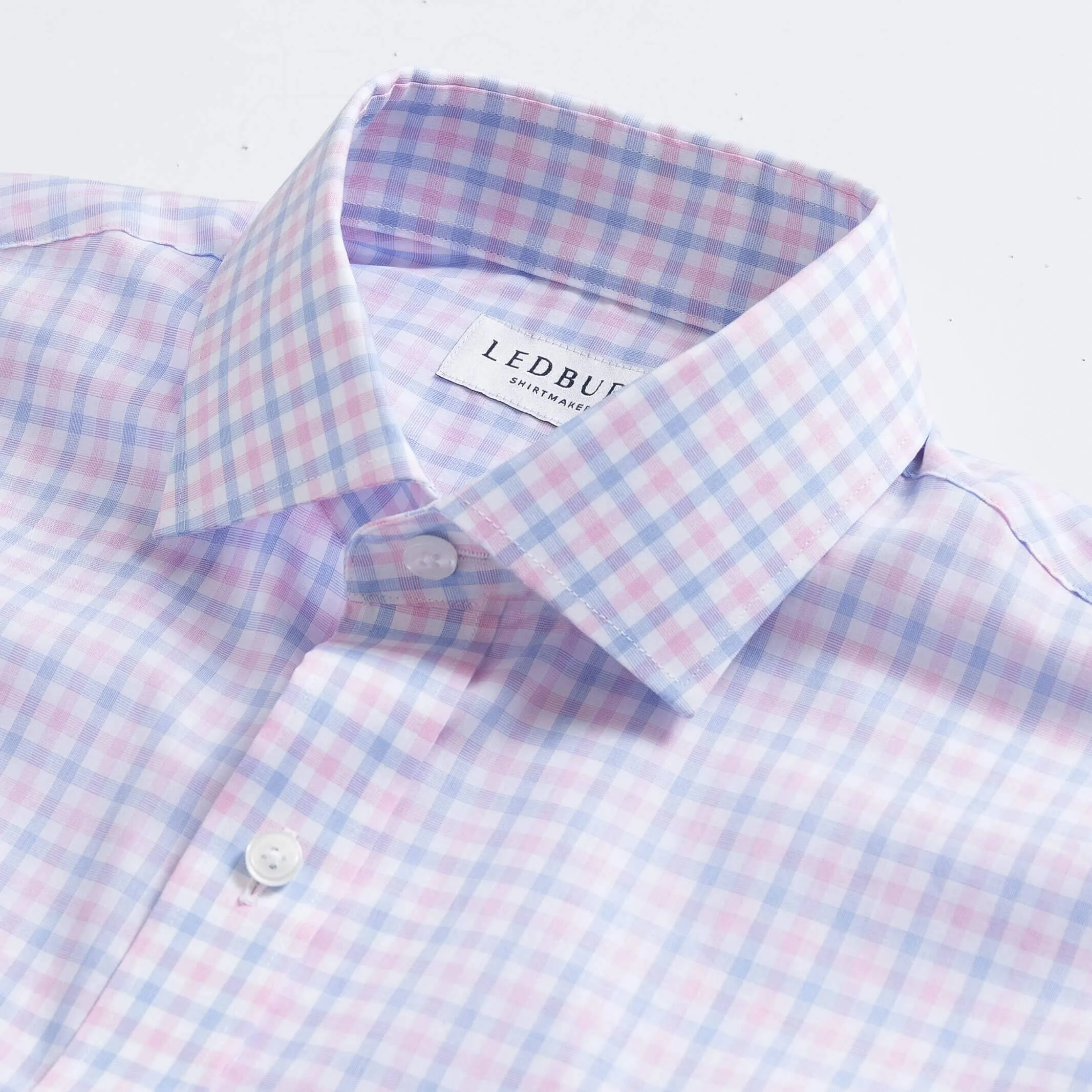 The Pink Arville Check Comfort Stretch Custom Shirt