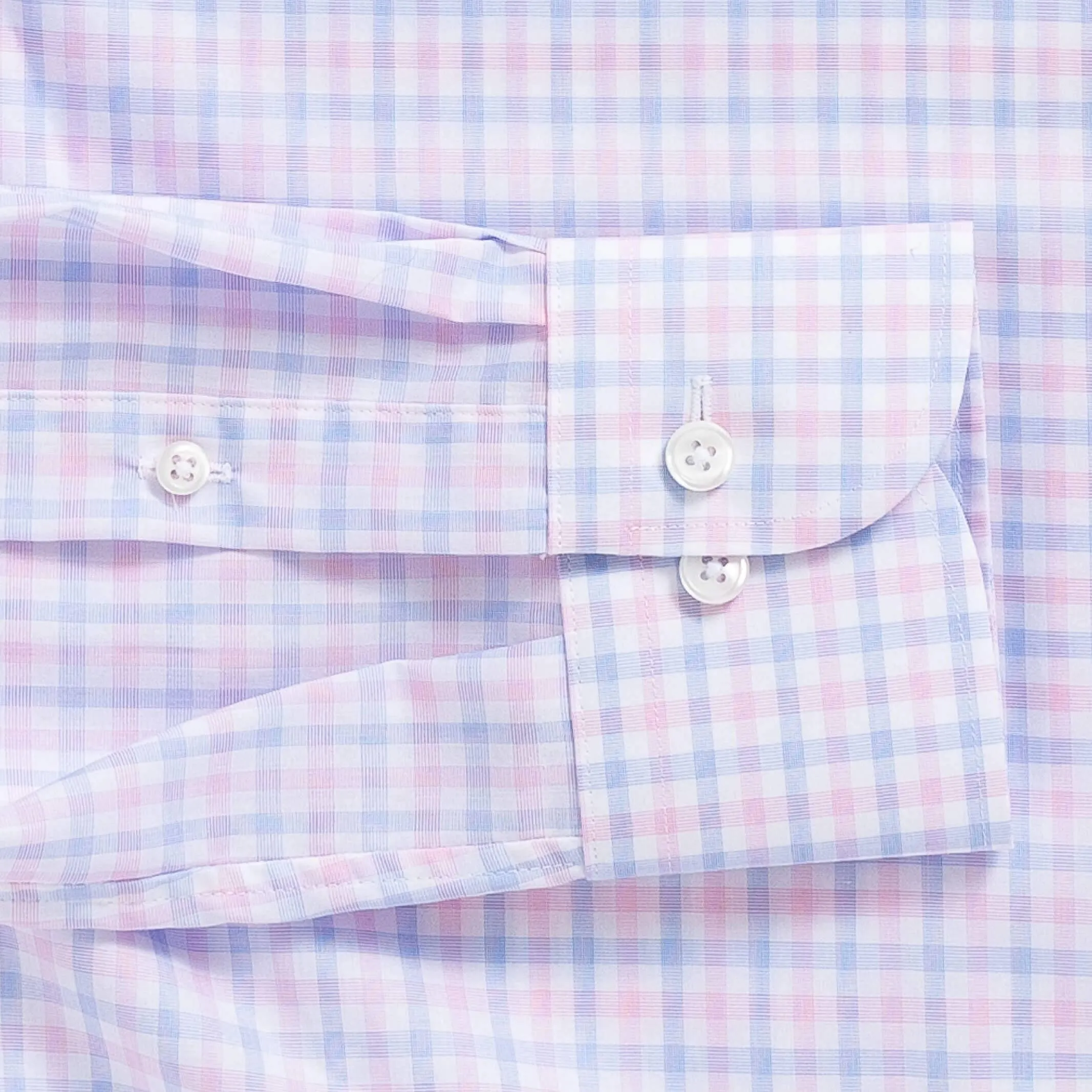 The Pink Arville Check Comfort Stretch Custom Shirt