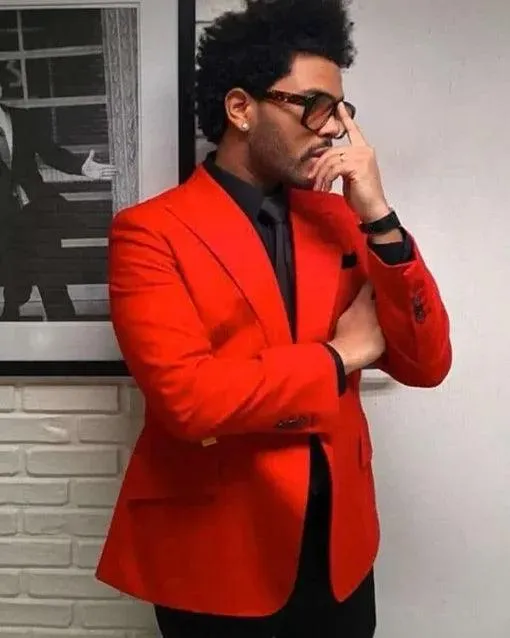 The Weeknd Red Suit Costume