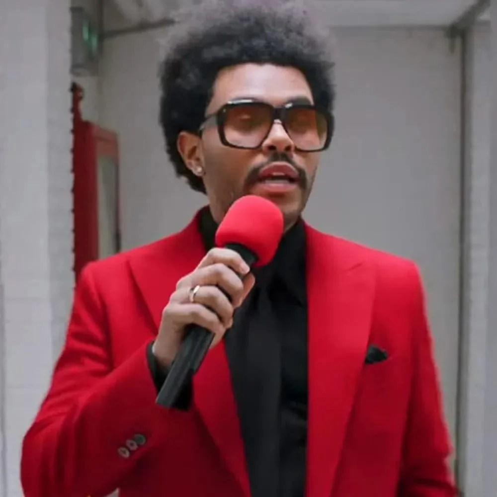 The Weeknd Red Suit Costume