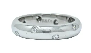 Tiffany & Co. Diamond Platinum Etoile Band Ring