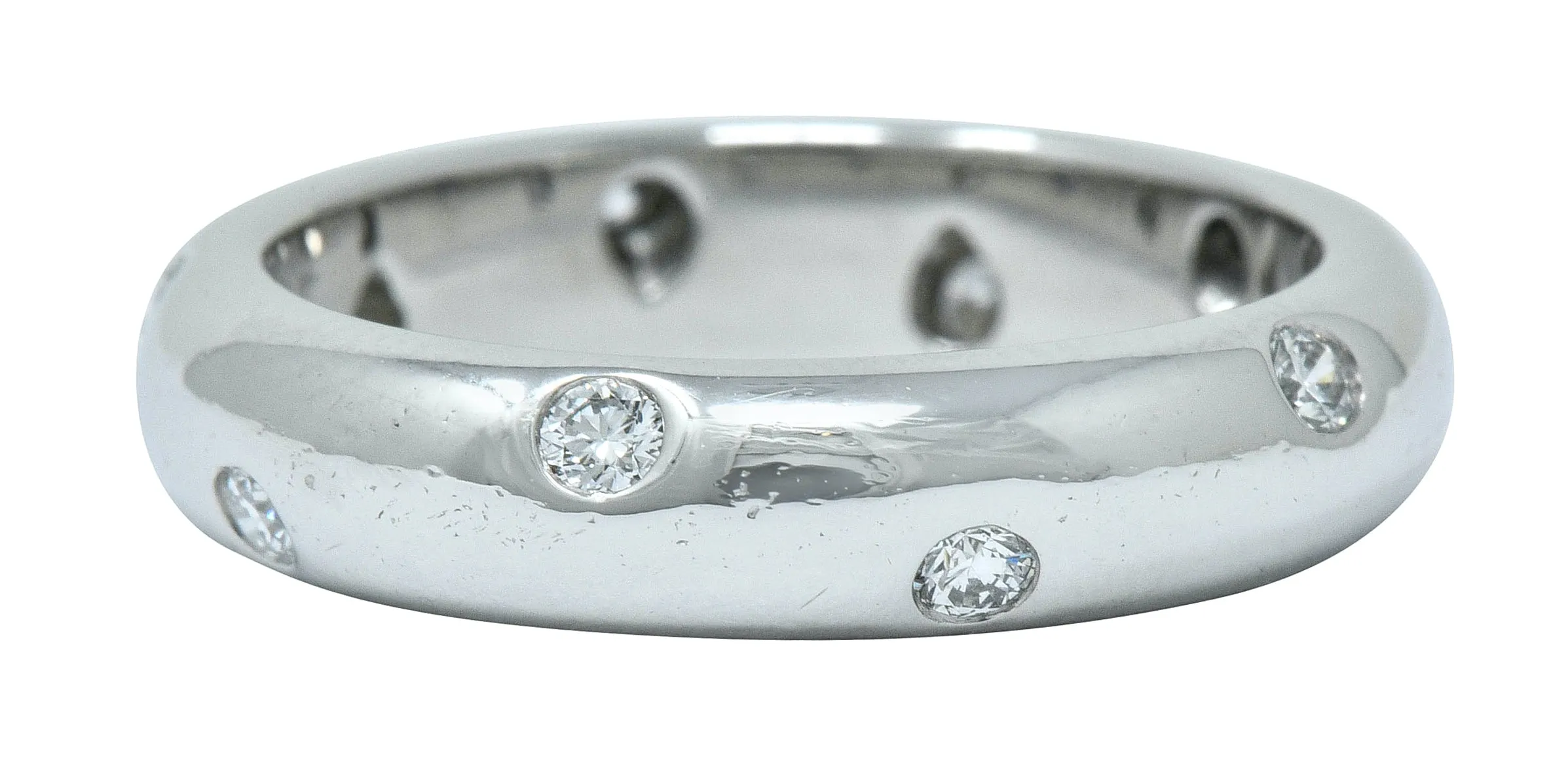 Tiffany & Co. Diamond Platinum Etoile Band Ring