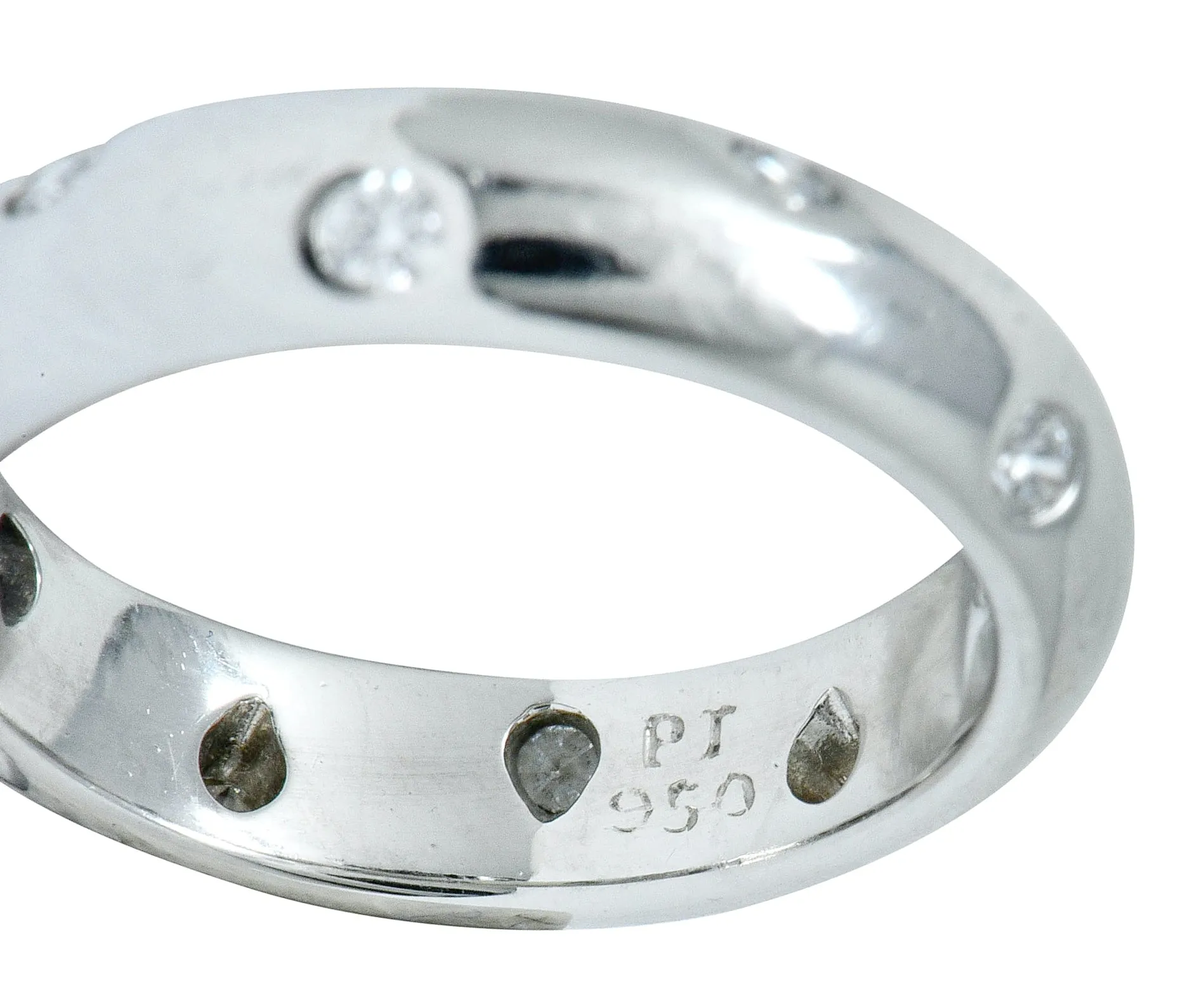 Tiffany & Co. Diamond Platinum Etoile Band Ring
