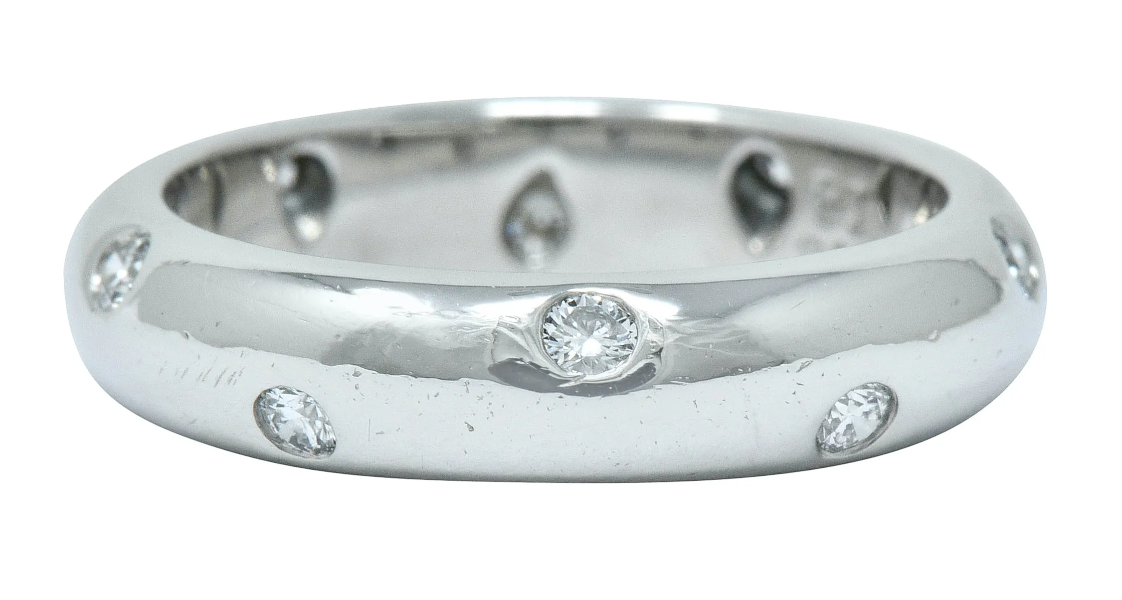 Tiffany & Co. Diamond Platinum Etoile Band Ring