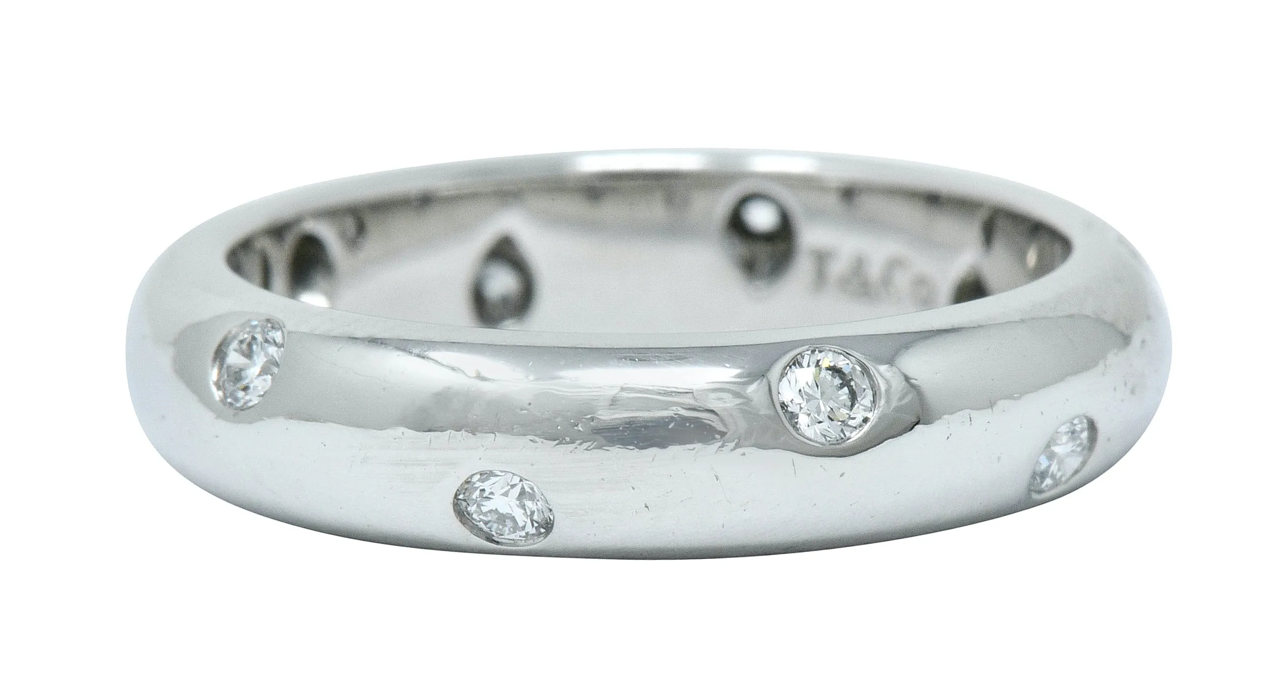 Tiffany & Co. Diamond Platinum Etoile Band Ring