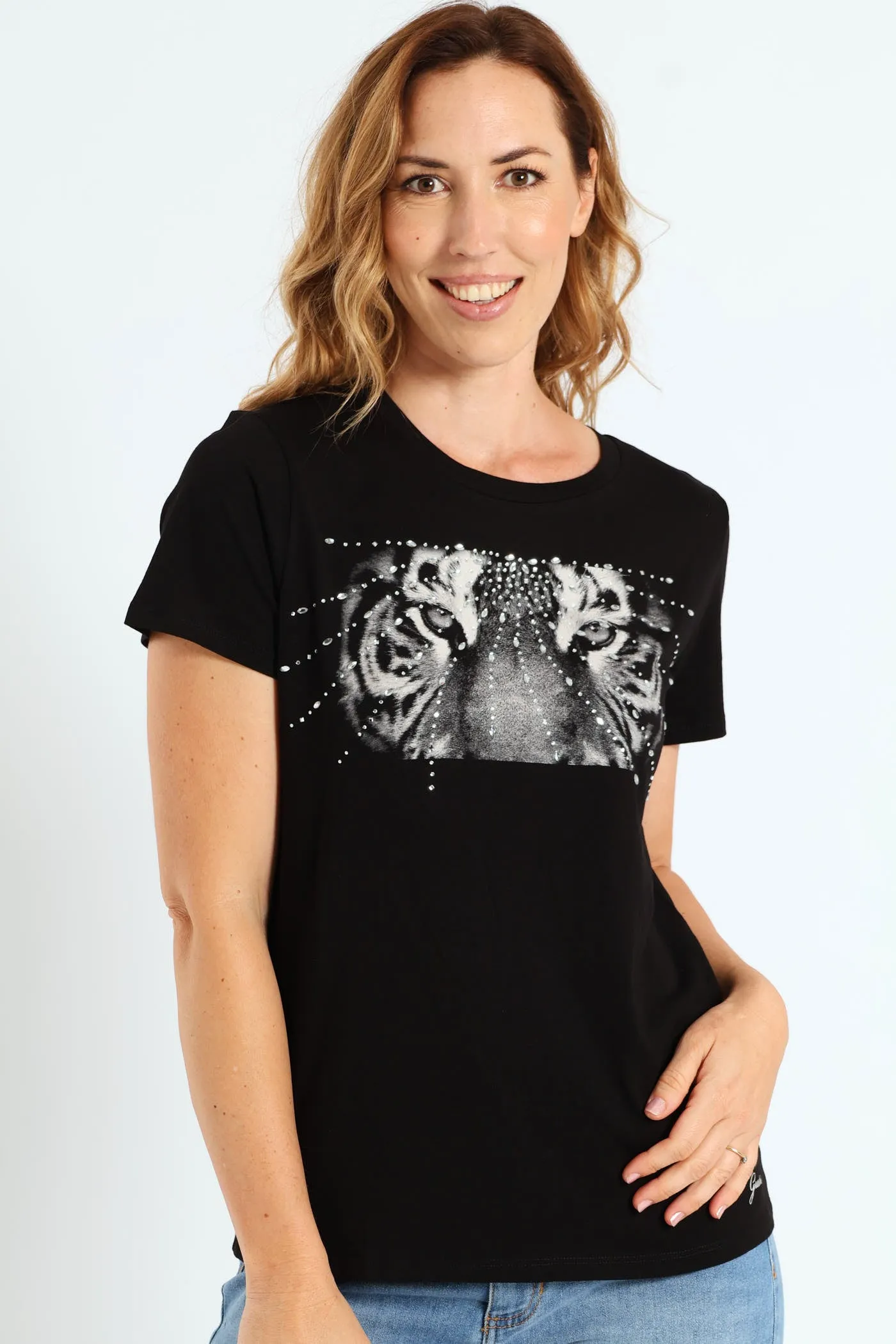 Tiger Eyes Easy Tee - Black