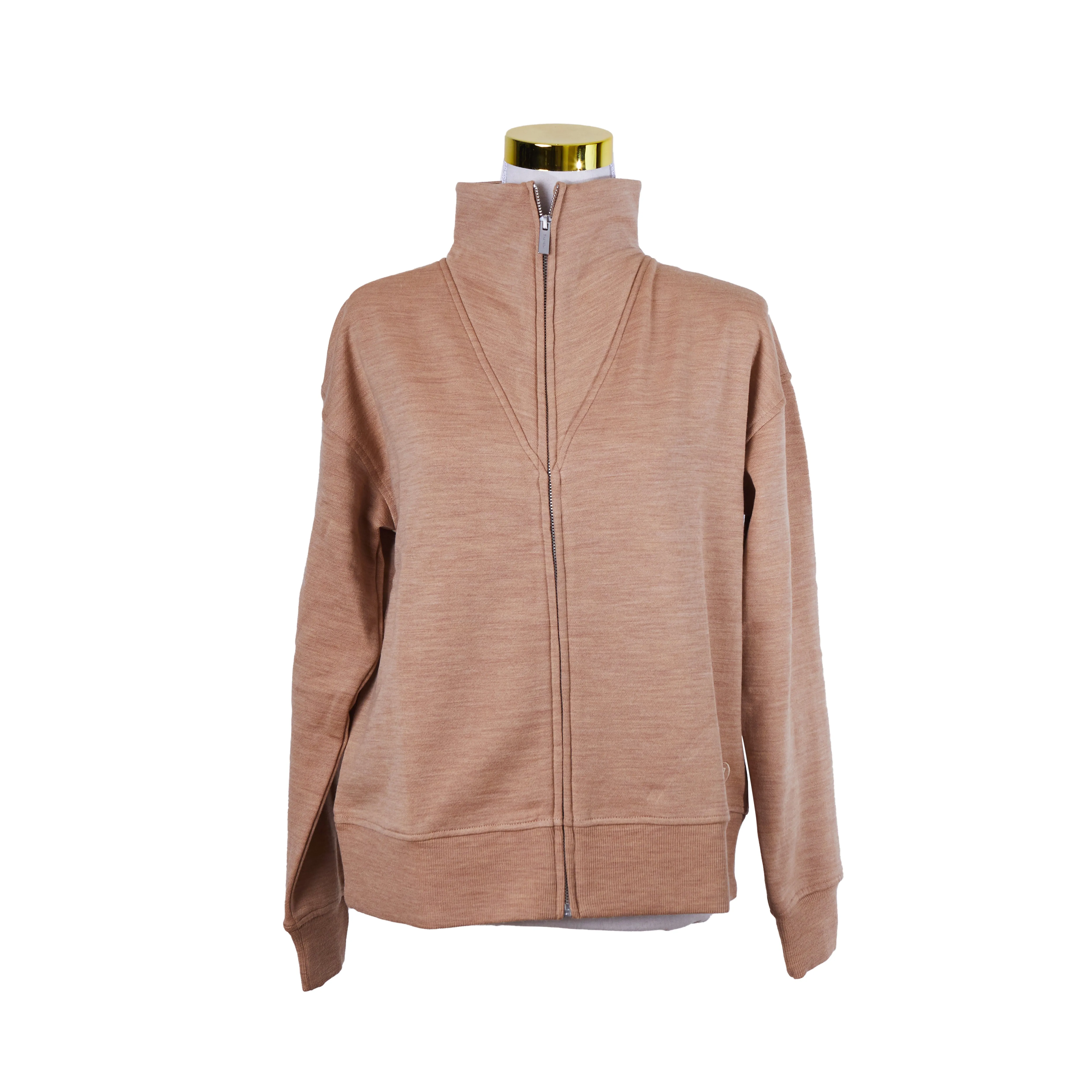 TOORALLIE Brown Zip Up Casual Jacket