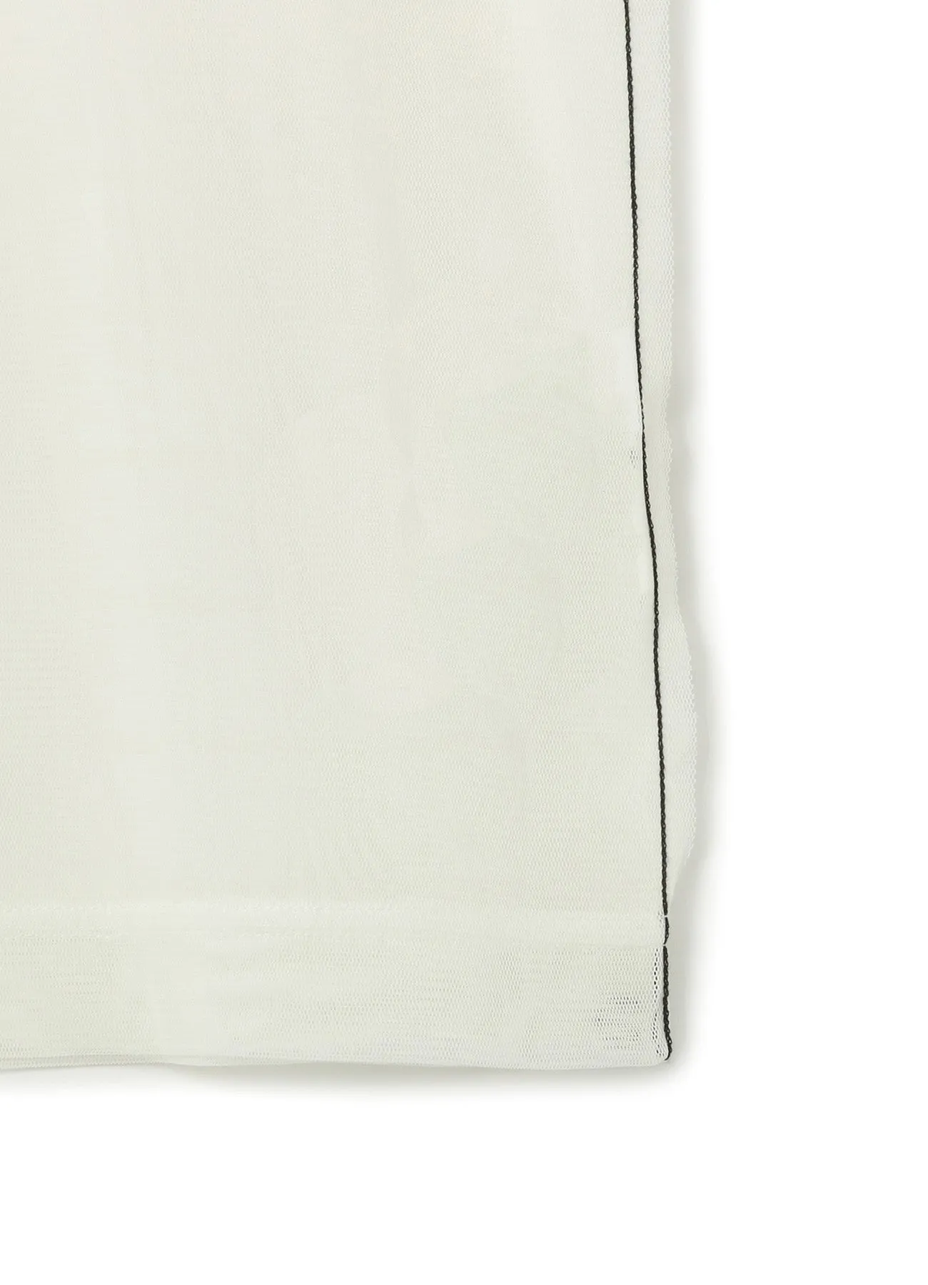 TULLE CHAIN STITCH SHORT SLEEVE T