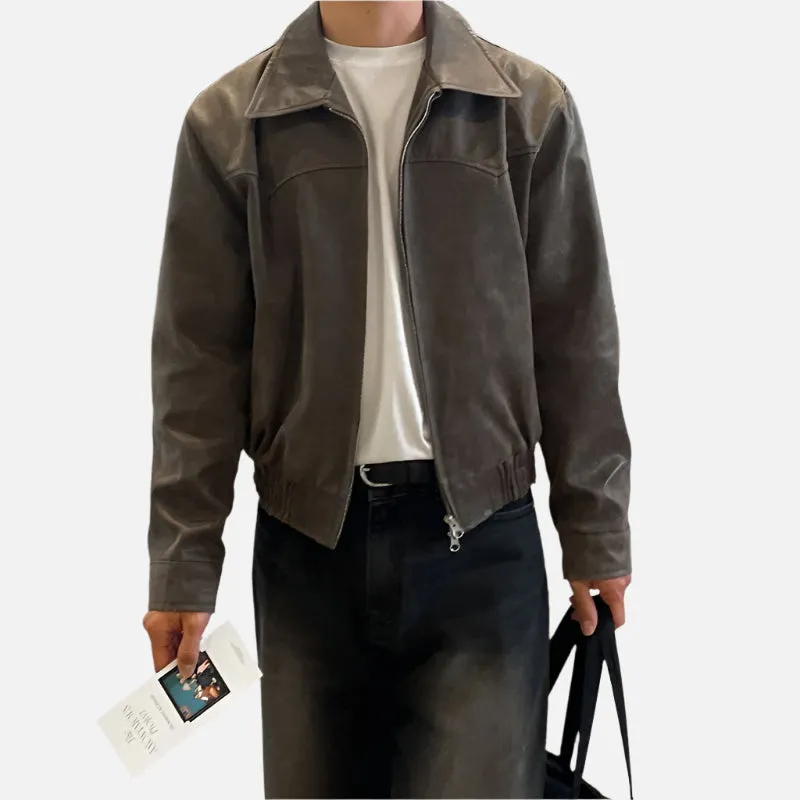 Turin Men's Vintage Leather Jacket