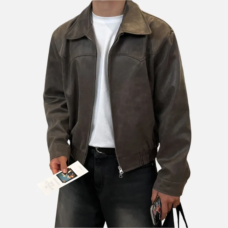 Turin Men's Vintage Leather Jacket