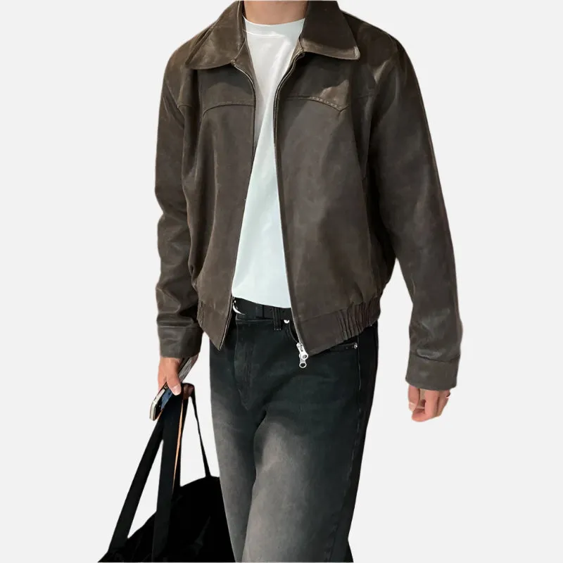 Turin Men's Vintage Leather Jacket